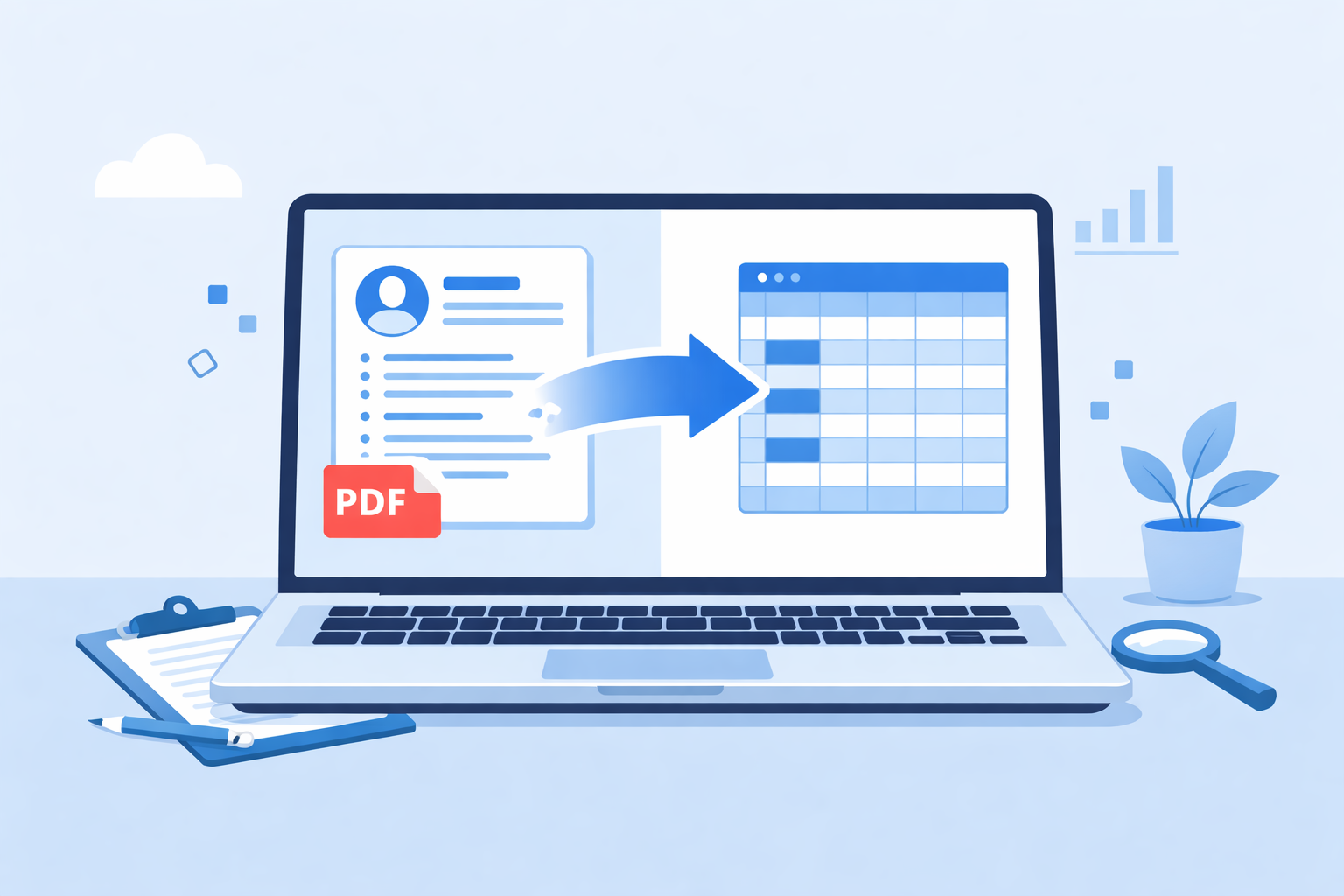 How to Convert PDF, DOC, DOCX Resume to Excel